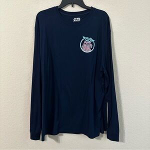 Fifth Sun Star Wars T-Shirt Black Graphic Tee The Mandalorian Grogu Baby Yoda